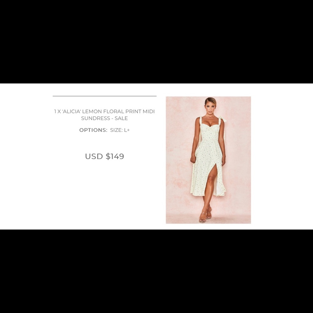 HOUSE OF CB midi floral dress